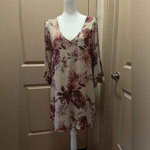 Lulus long sleeve floral dress